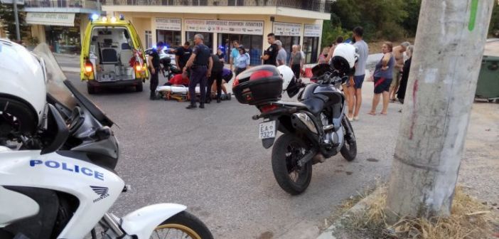 Αγρίνιο: Εκτροπή και ανατροπή δικύκλου – Στο νοσοκομείο με τραύματα στο πρόσωπο ο οδηγός (ΔΕΙΤΕ ΦΩΤΟ)