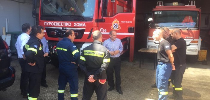 Στην Πυροσβεστική Υπηρεσία η παράταξη Κατσιφάρα (ΦΩΤΟ)