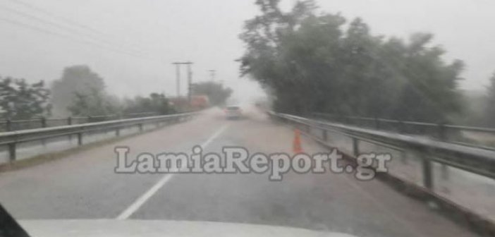 Έκλεισε η εθνική οδός Λαμίας – Καρπενησίου