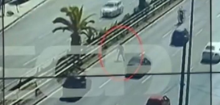 Bίντεο-σοκ από το τροχαίο στη Συγγρού: Επιχείρησε να διασχίσει τη λεωφόρο