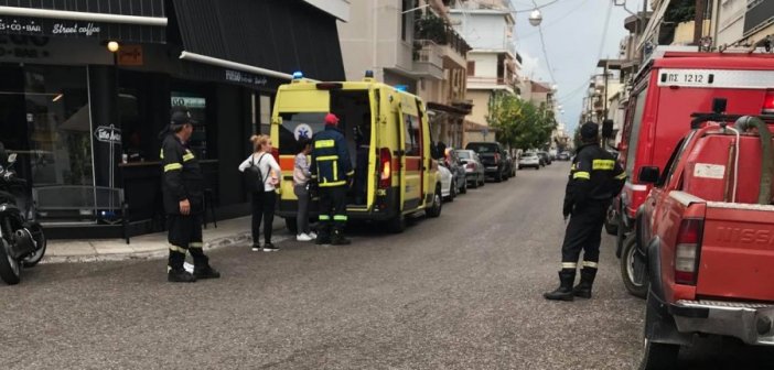 Ασθενοφόρο και Πυροσβεστική στην Ηρώων Πολυτεχνείου