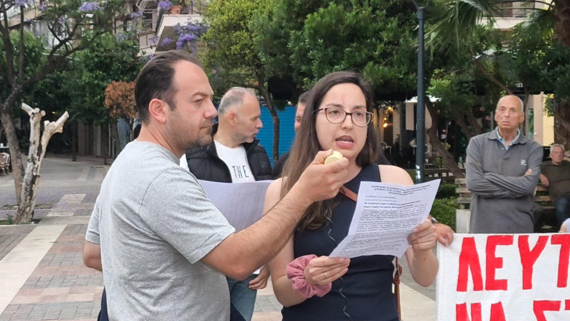 Αγρίνιο: Συγκέντρωση διαμαρτυρίας για τον πόλεμο στην Παλαιστίνη από το Εργατικό Κέντρο