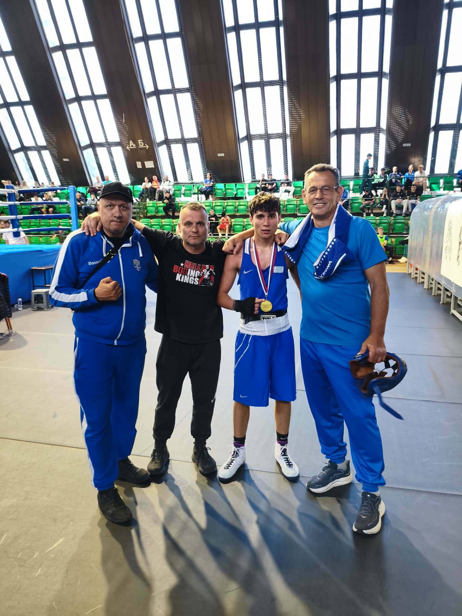 Χρυσό μετάλλιο για τον Κωνσταντίνο Ντουμάζιο από την Αμφιλοχία στο διεθνές τουρνουά της Σερβίας