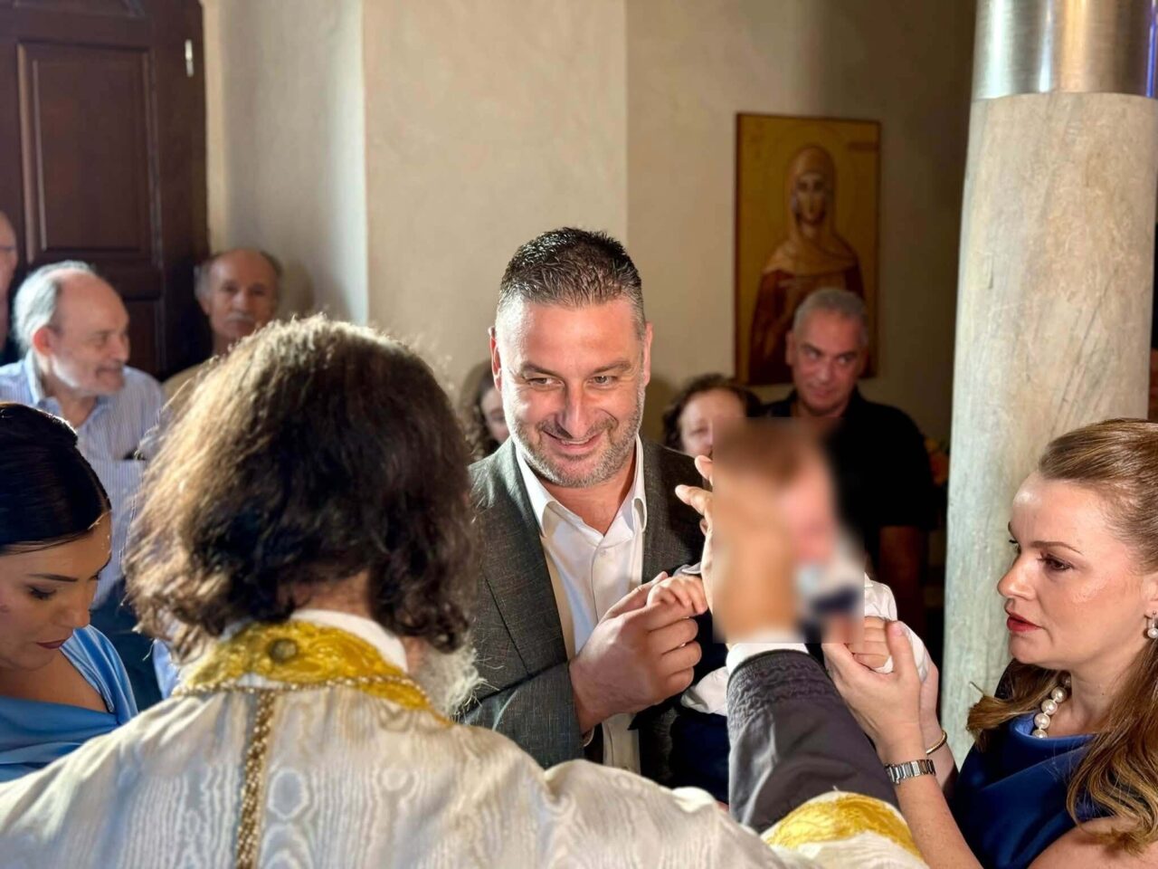 Νονός ο Θανάσης Μαυρομμάτης στη Βαρνάκοβα – Παρασκευάς - Μάριος ο νεοφώτιστος